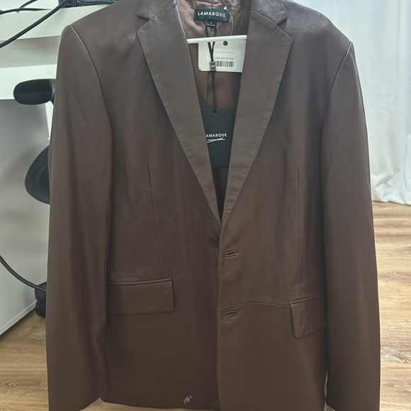 Felina oversized leather blazer jacket - Picture 3 of 3